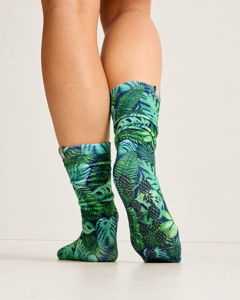 Island Soft Cozy Palm Lounge Socks