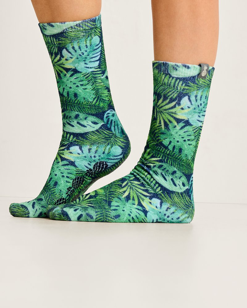 Island Soft Cozy Palm Lounge Socks