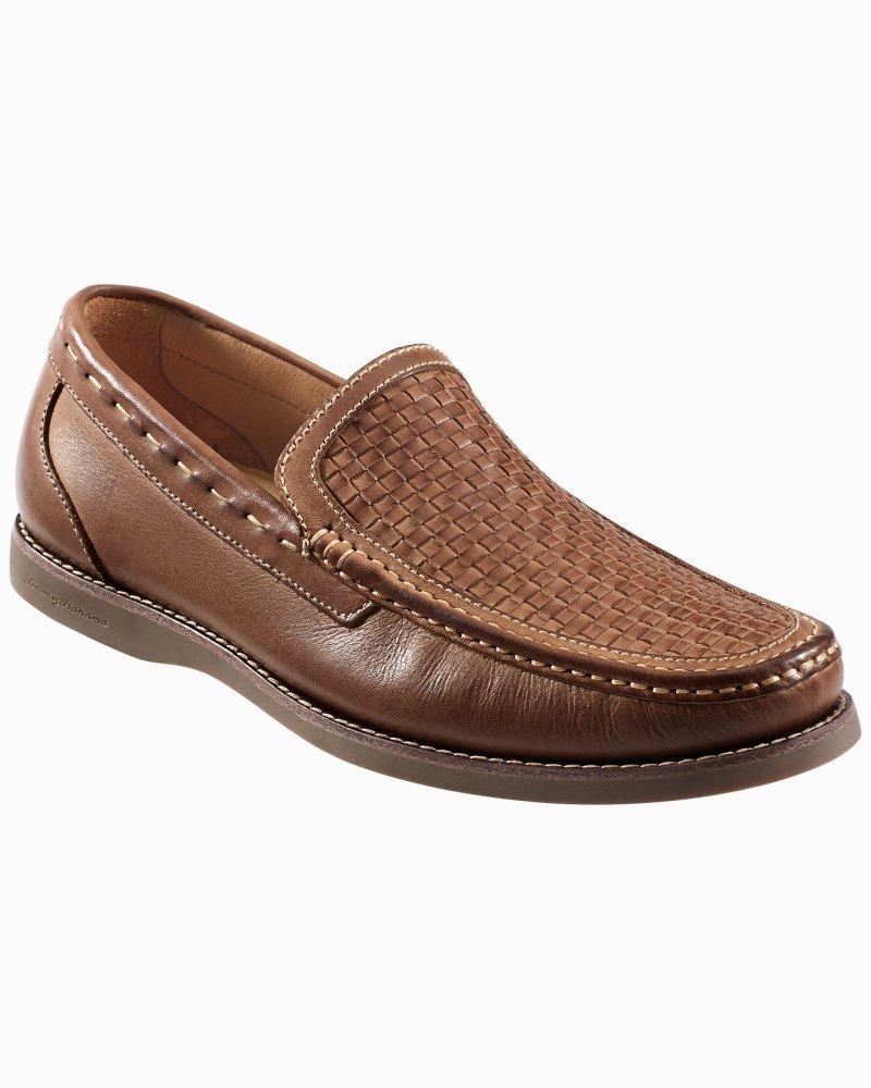 Brooks Bay Woven Leather Slip-On Shoes