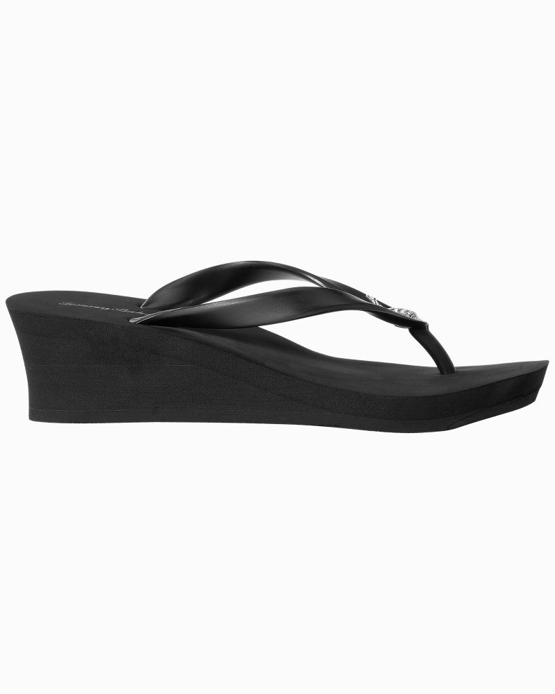 tommy bahama wedge flip flops