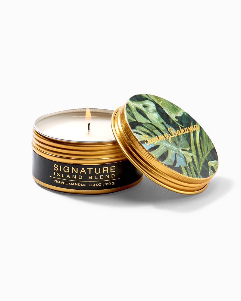 Island Blend Villa Fronds Candle Tin