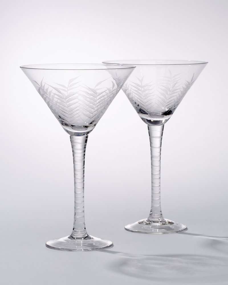 Flaming Martini Glass -  - Glass Etching Supplies