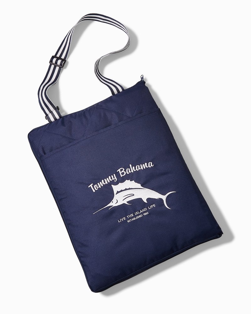Hibiscus Marlin Outdoor Blanket Tote