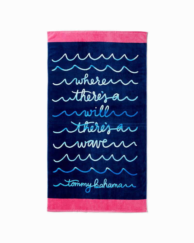 Wave Writer Reversible Towel