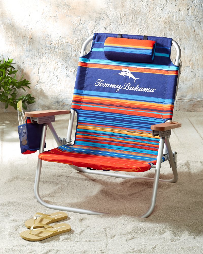 Tommy bahama 2 backpack beach store chair stripe