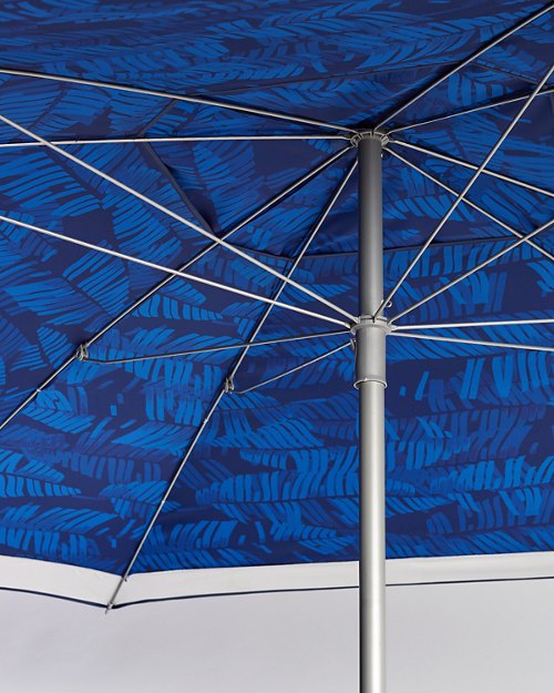 Tonal Palm Interior-Print 9-foot Beach Umbrella