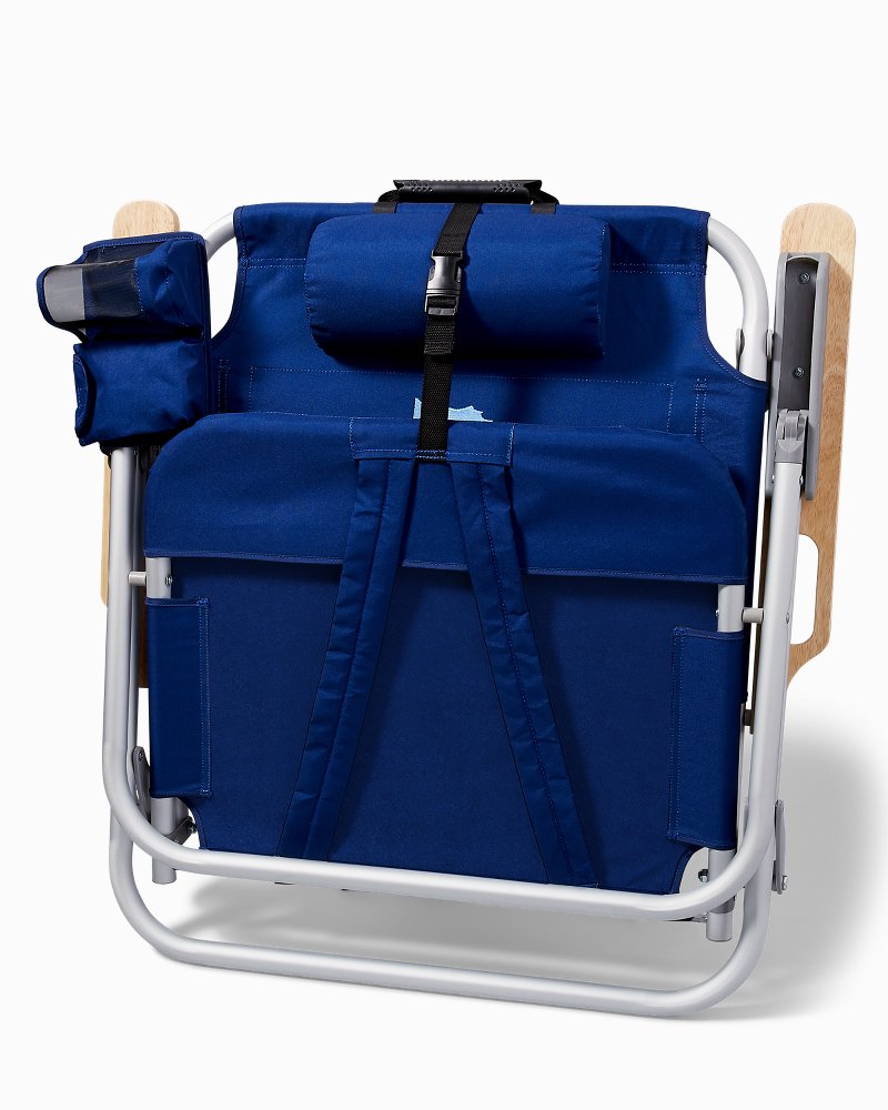 blue marlin deluxe backpack beach chair