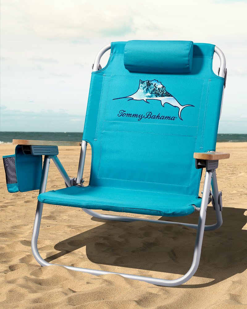 Tropical Marlin Solid Deluxe Backpack Beach Chair