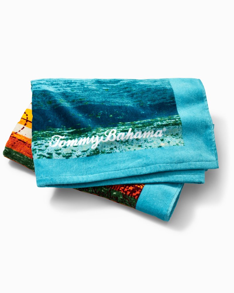 Map Print Beach Blanket