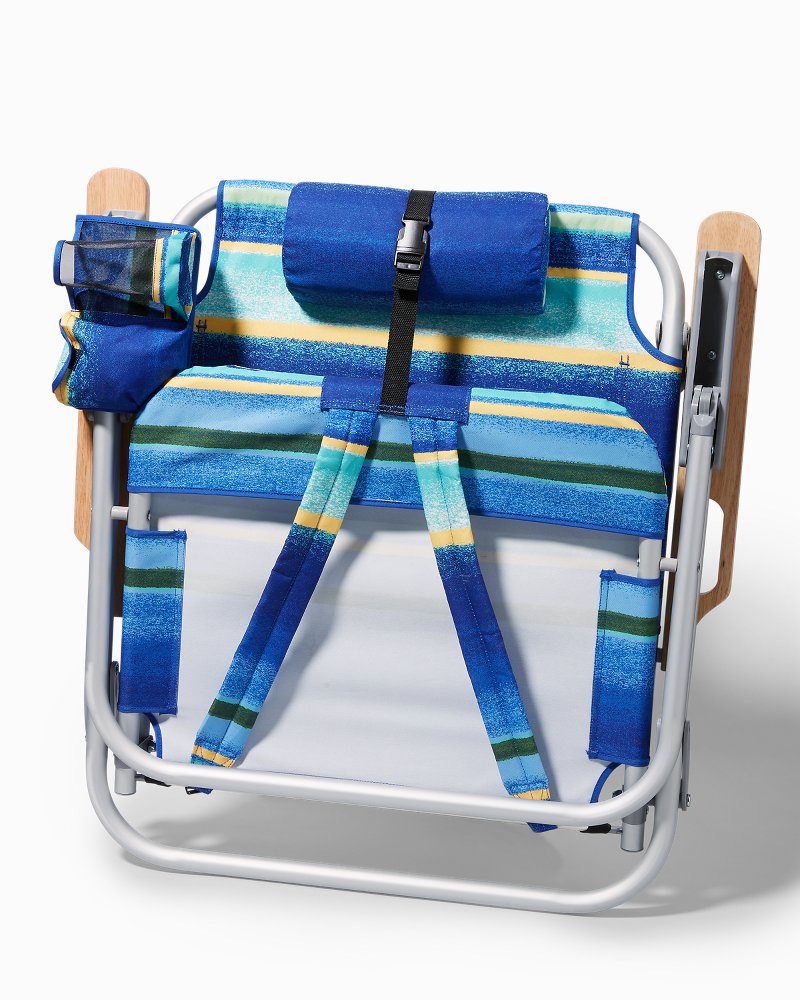 tommy bahama blue marlin deluxe backpack beach chair