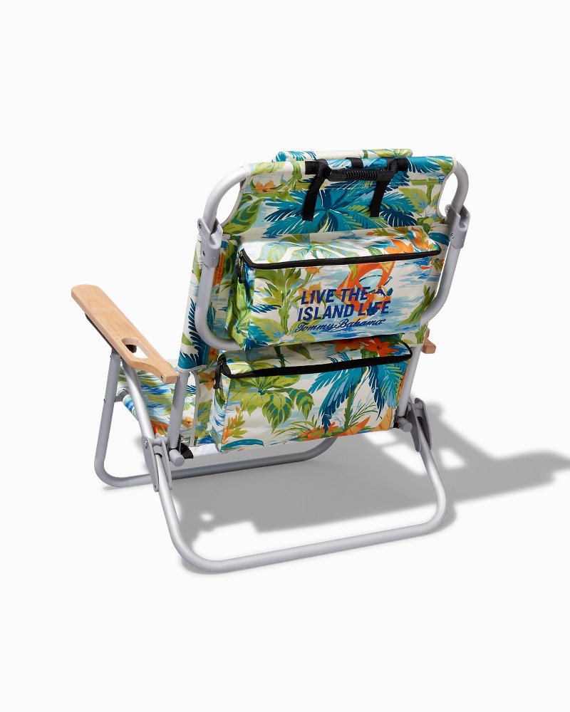 Tommy Bahama Malachite Print Deluxe Backpack Beach Chair