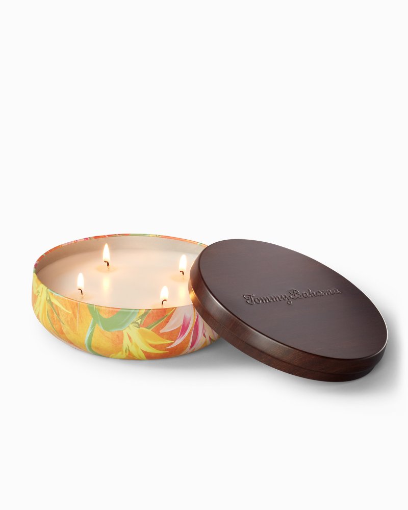 Paradise Blends 4-Wick Printed Tin Candle