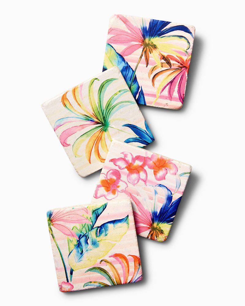 Palm Wonder Coaster Set Set of 4