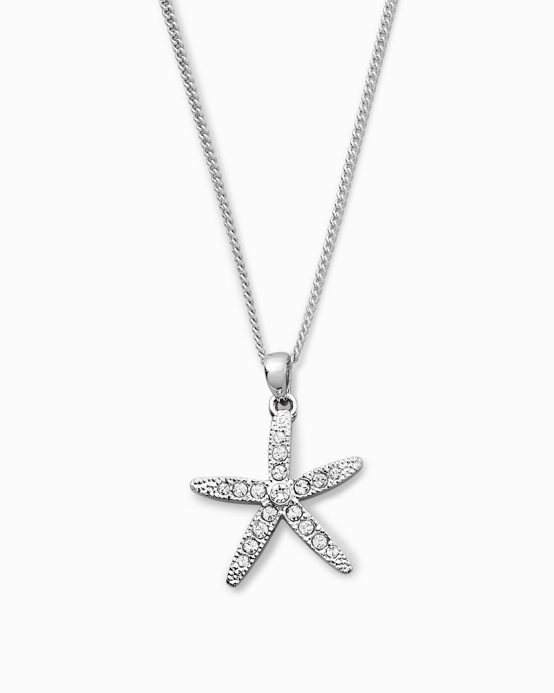 Starfish Necklace With Swarovski Crystals