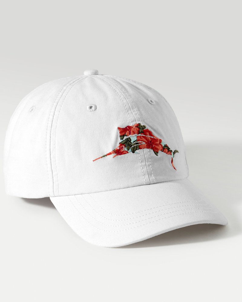 Floral Marlin Baseball Cap