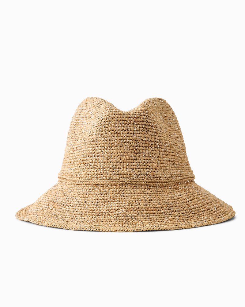 Dylan Crochet Raffia Packable Hat