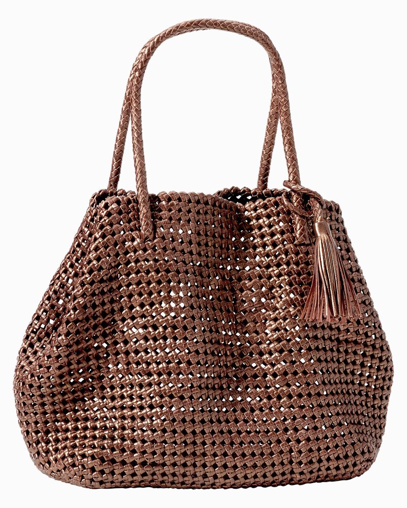 Honeycomb Leather Tote