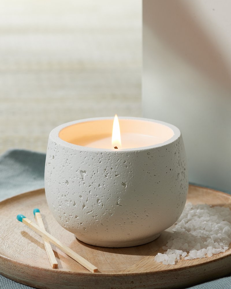 Sea Salt & Coastal Mist 5-oz. Concrete Poured Candle