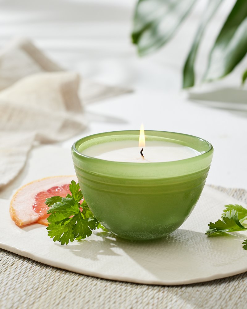 Pineapple Cilantro 6.2-oz. Beach Glass Candle