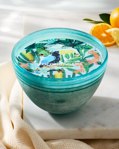 Coconut Oasis 19-oz. Beach Glass Candle