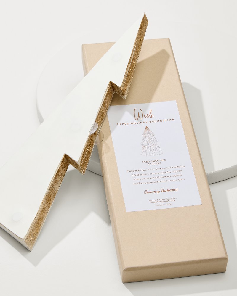 Thumbnail for Ivory 12-Inch Paper Tabletop Tree