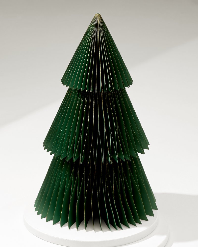 Green 18-Inch Paper Tabletop Tree