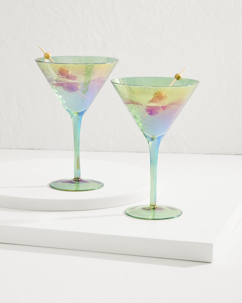 Luster Martini Glasses — Set of 2