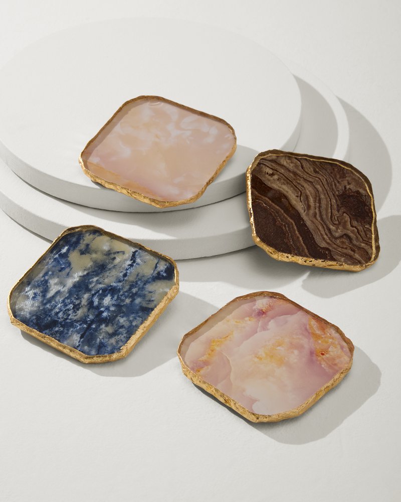 Agate Coasters — Set of 4