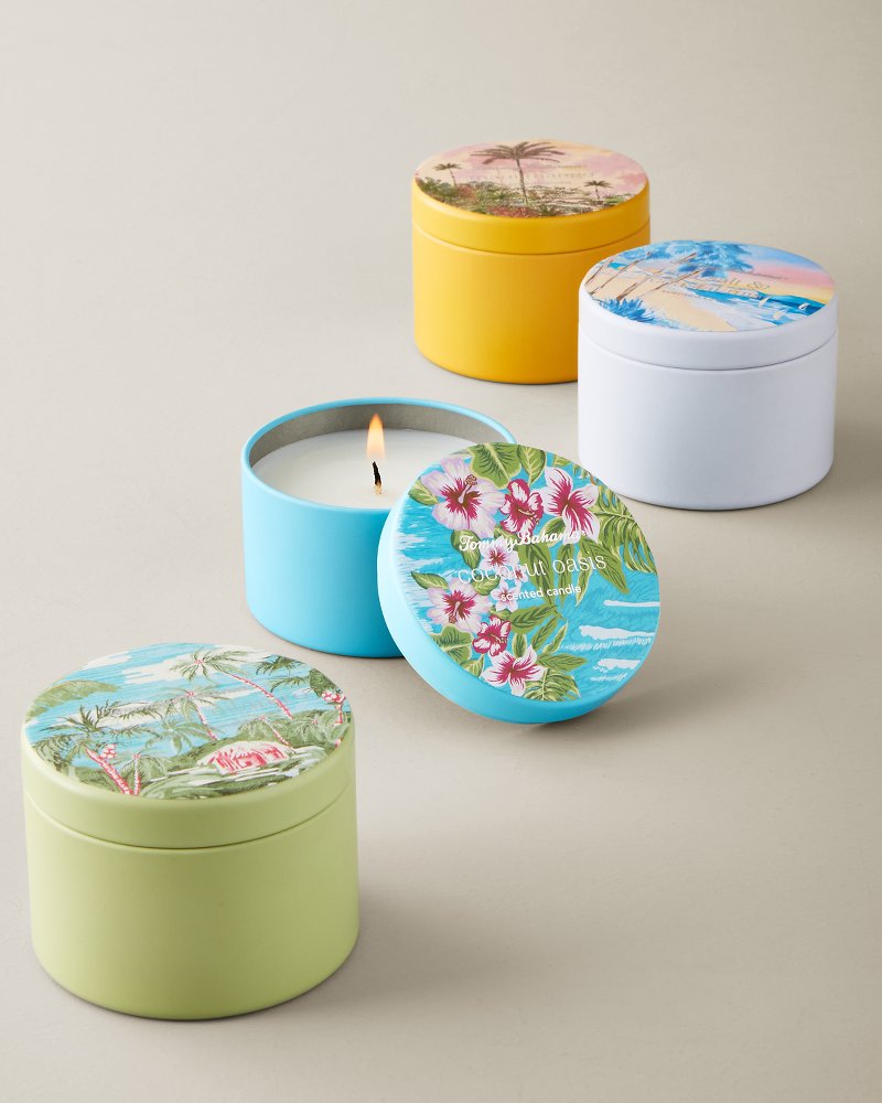 トミーバハマ　キャンドル Candle Tin Gift Box—Set of 4
