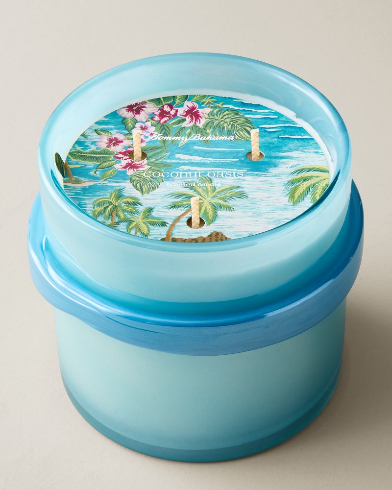 Coconut Oasis 38-oz. Lumina Glass 3-Wick Candle
