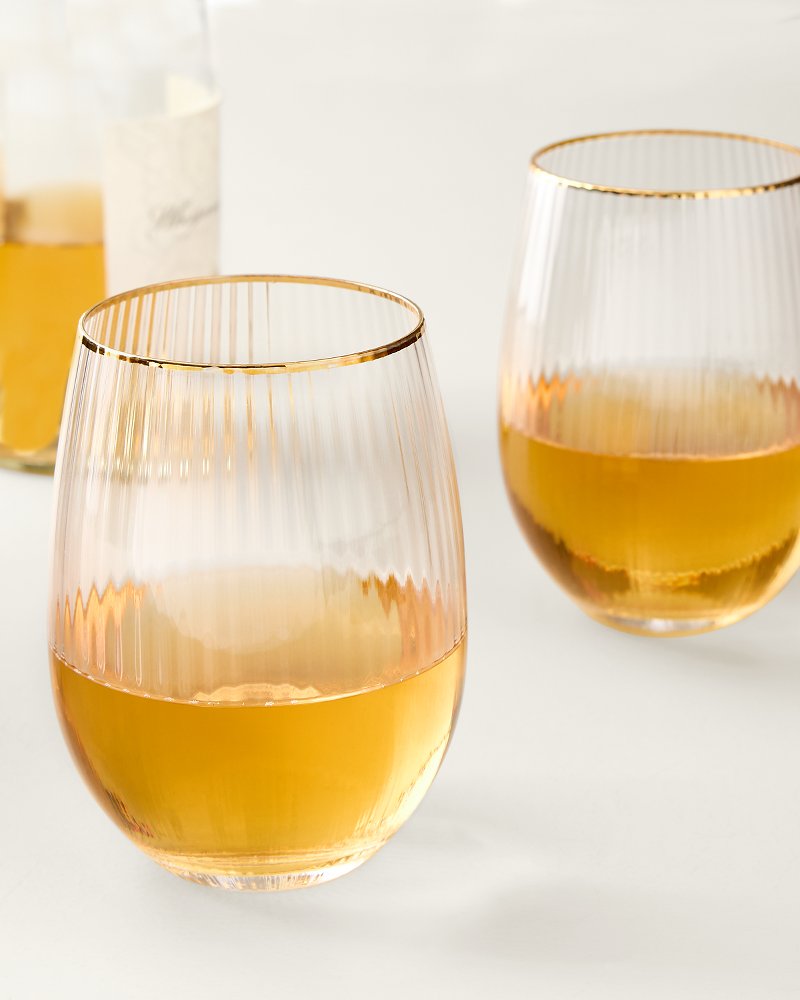 Optic Stemless Wine Glasses - Set of 2