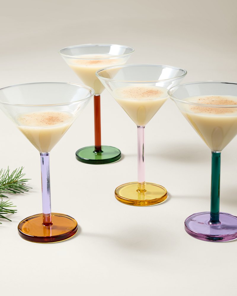 Multicolor Martini Glasses - Set of 4