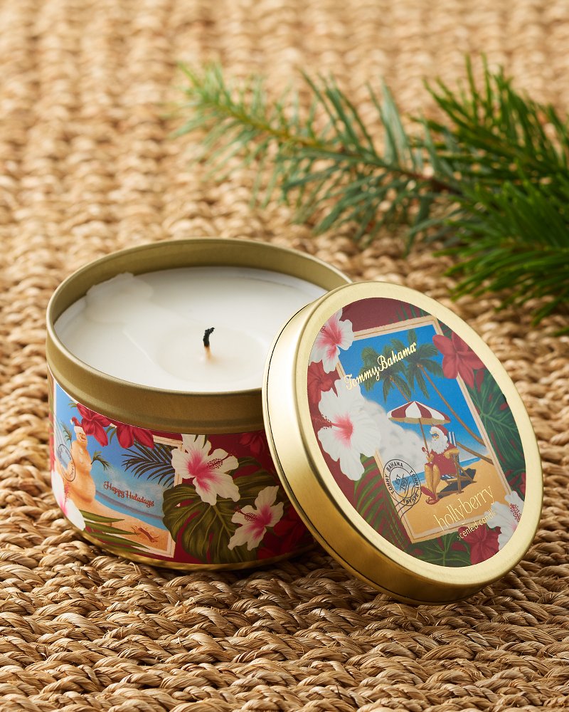 Holly Berry 6-oz. Candle Tin