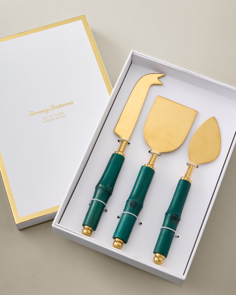 Gold Bamboo Charcuterie Tool Trio
