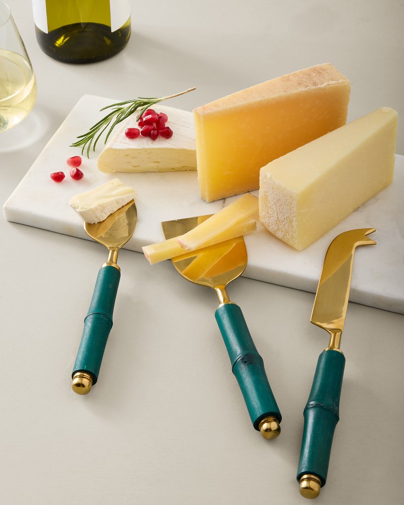 Gold Bamboo Charcuterie Tool Trio