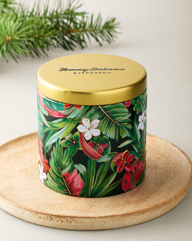 Evergreen Embossed 10.6-oz. Candle Tin
