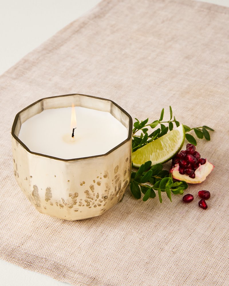 Pomegranate Lime Mercury Glass 12-oz. Candle