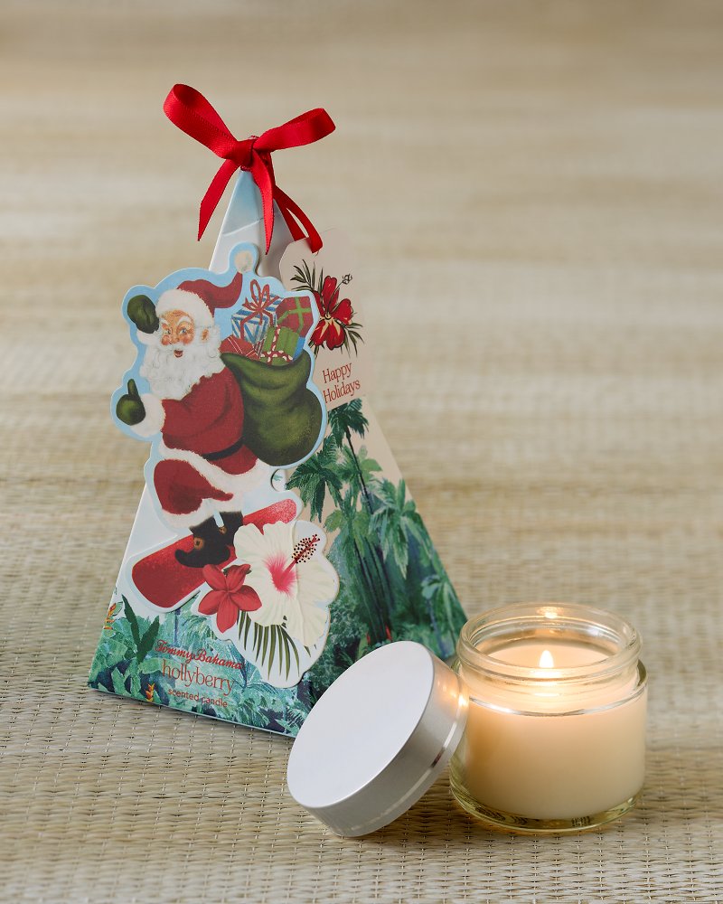 Santa Paws Origami Candle Ornament
