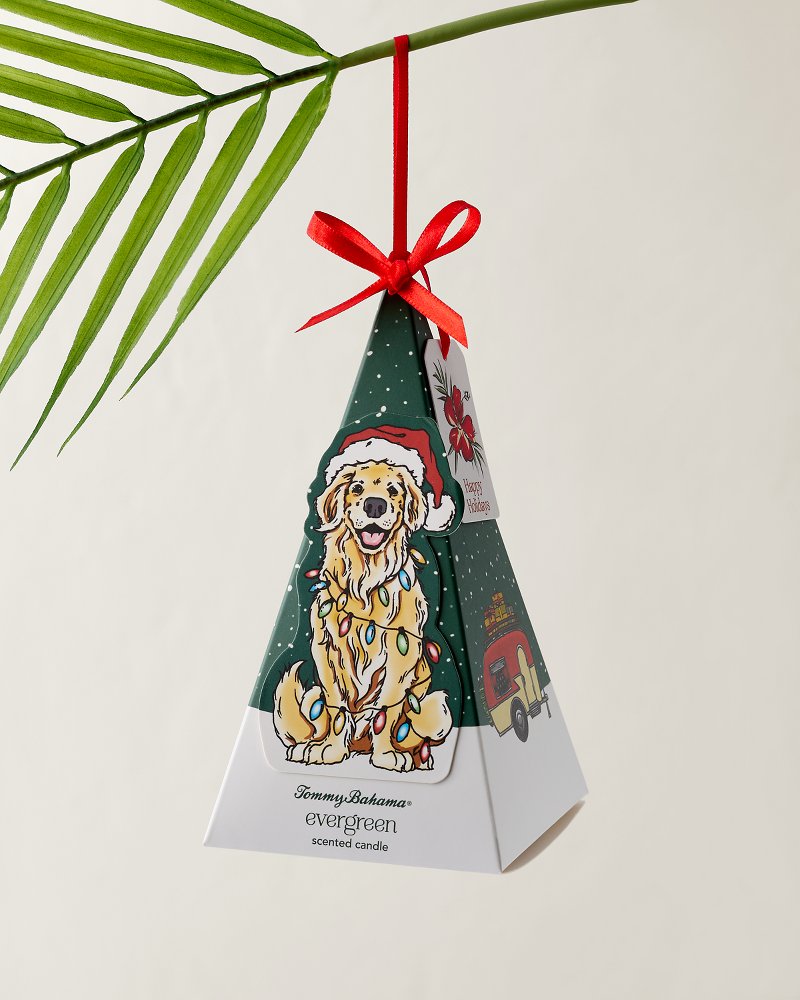 Dog Origami Candle Ornament