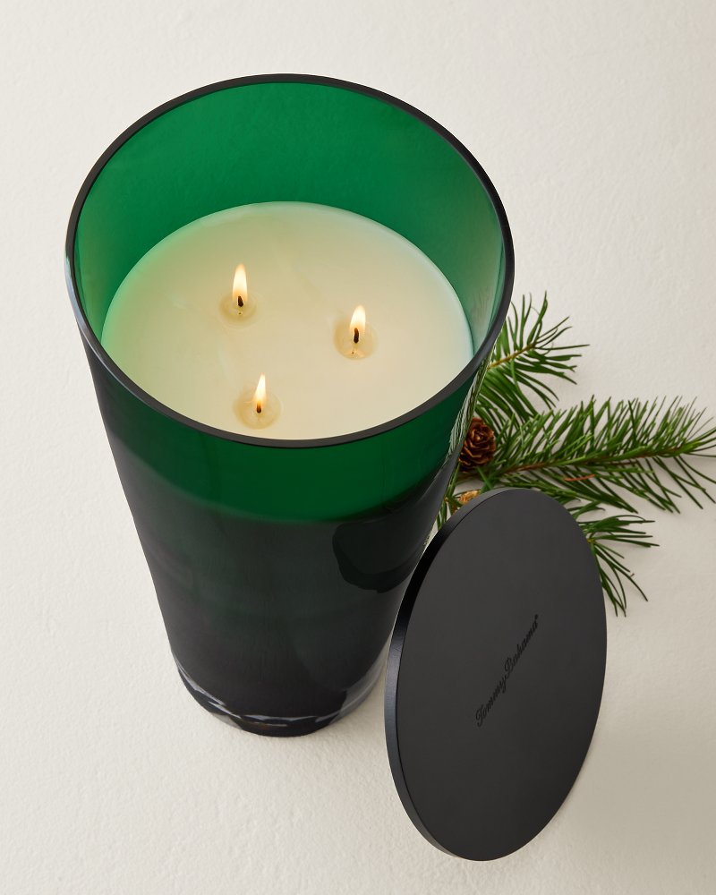 Evergreen Glass 57-oz. 3-Wick Candle thumbnail 3