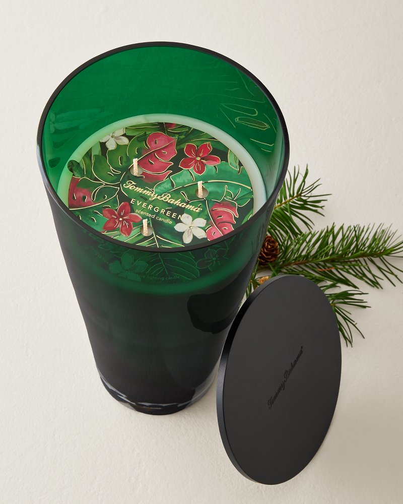 Evergreen Glass 57-oz. 3-Wick Candle thumbnail 4