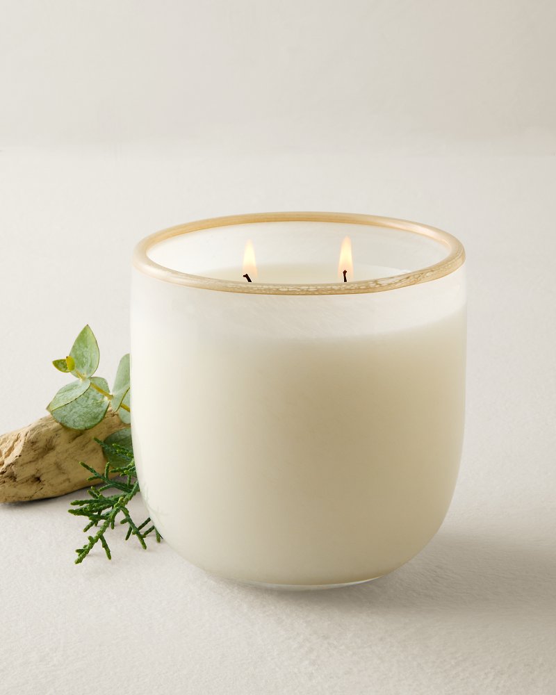 Beach Linen 14.5-oz. Powdered Glass 2-Wick Candle