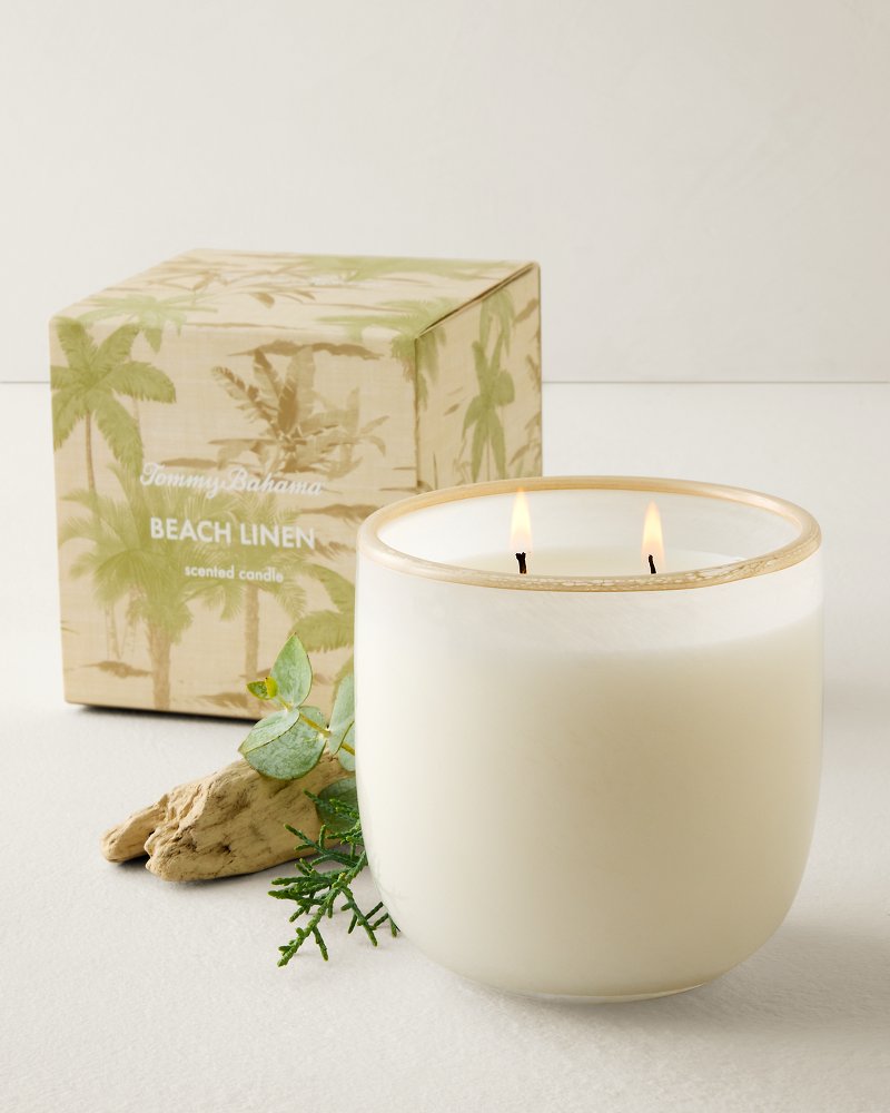 Beach Linen 14.5-oz. Powdered Glass 2-Wick Candle