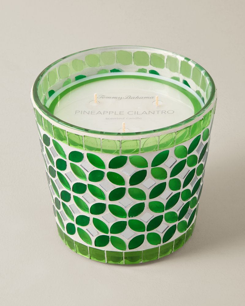 Pineapple Cilantro Mosaic 26.5-oz. 3-Wick Candle