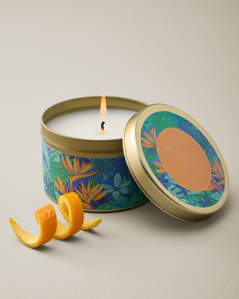 Maui Mango Printed Travel Candle Tin