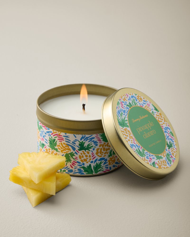 Pineapple Cilantro Printed Travel Candle Tin