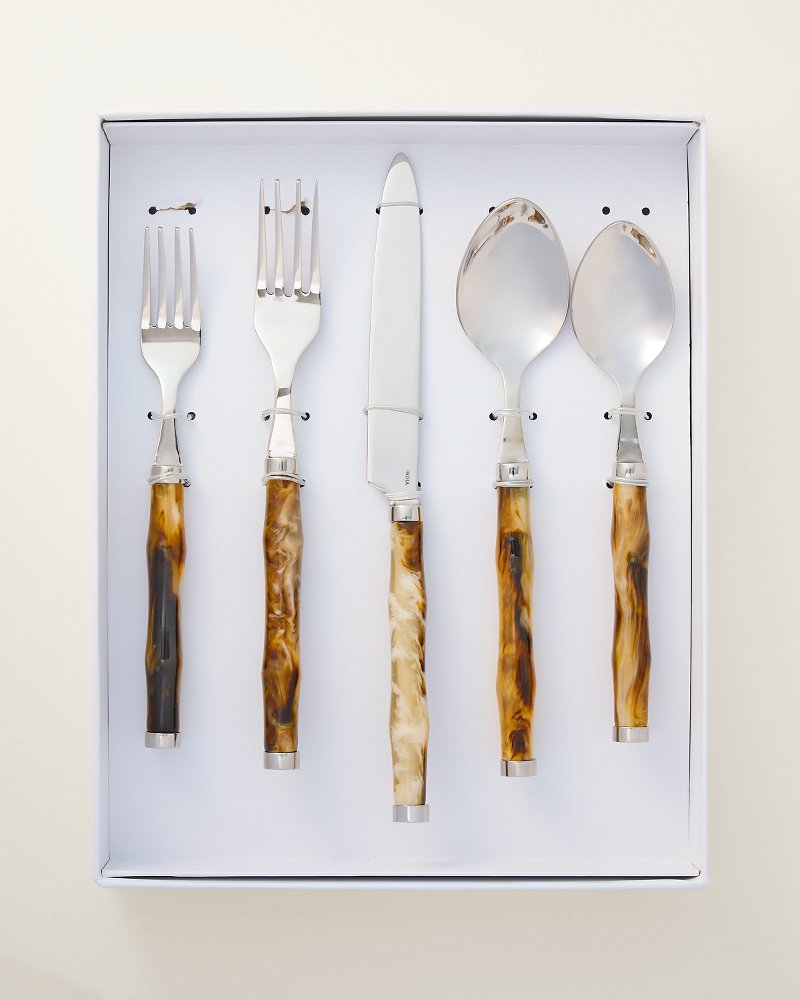 Resin Bamboo Flatware - Set of 5