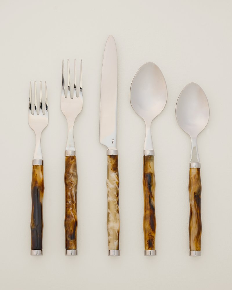 Resin Bamboo Flatware - Set of 5