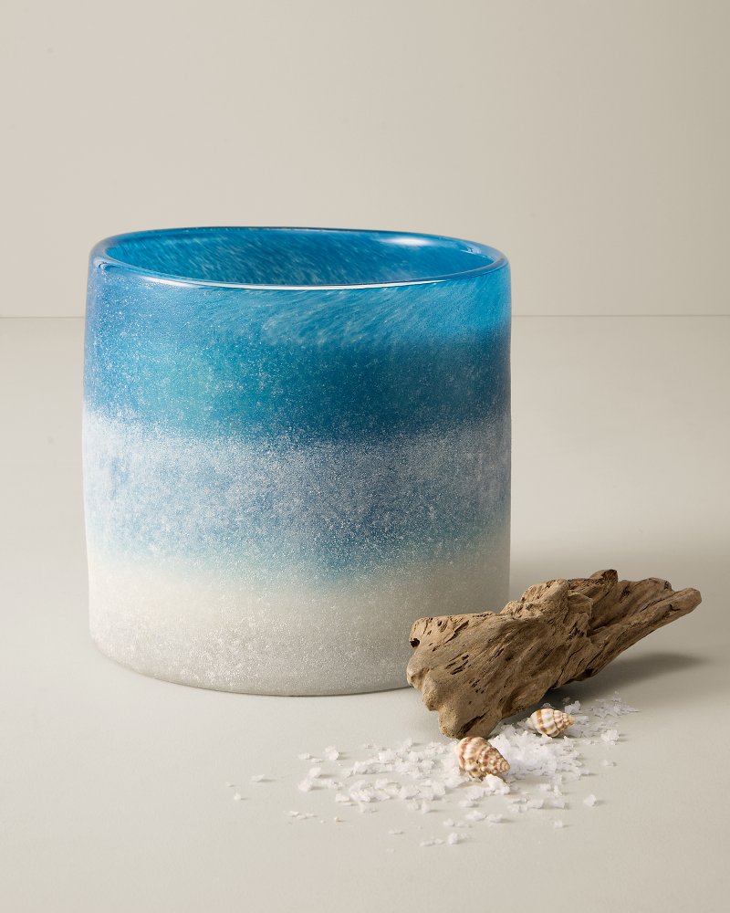 Sea Salt & Coastal Mist Frosted Glass 3-Wick 44-oz.Candle
