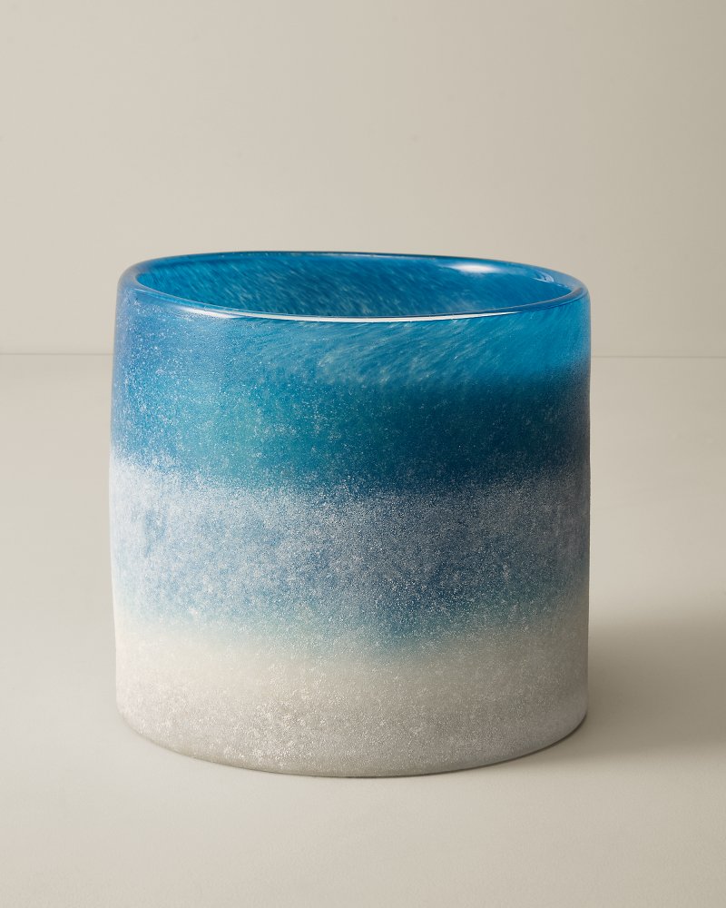 Sea Salt & Coastal Mist Frosted Glass 3-Wick 44-oz. Candle thumbnail 5